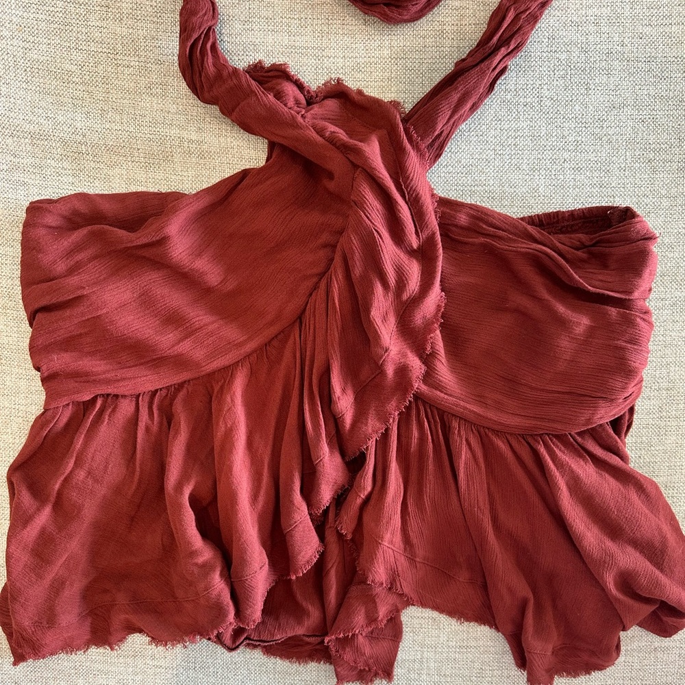 Free People Chrissy Cross Top